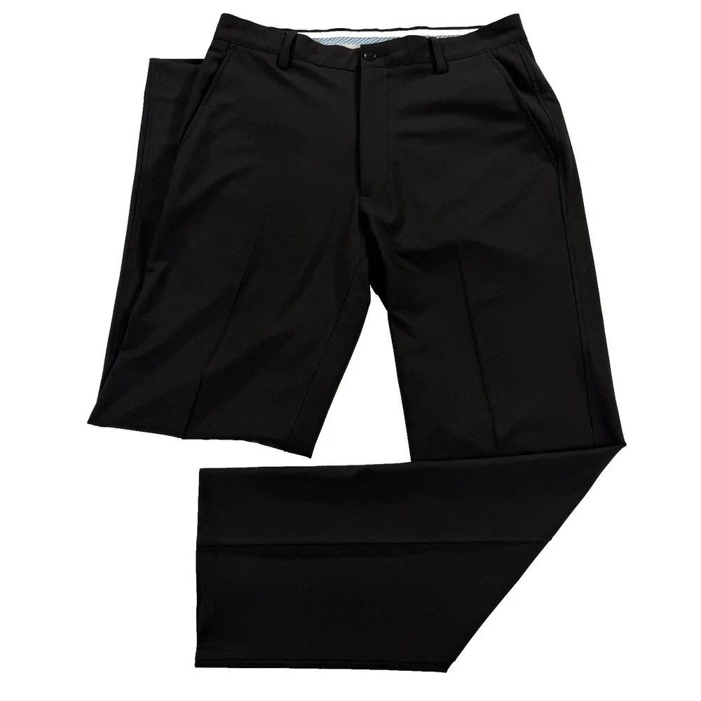 FootJoy FJ Golf‎ Pants Mens 33x34 Flat Front Stretch Performance Athletic Black